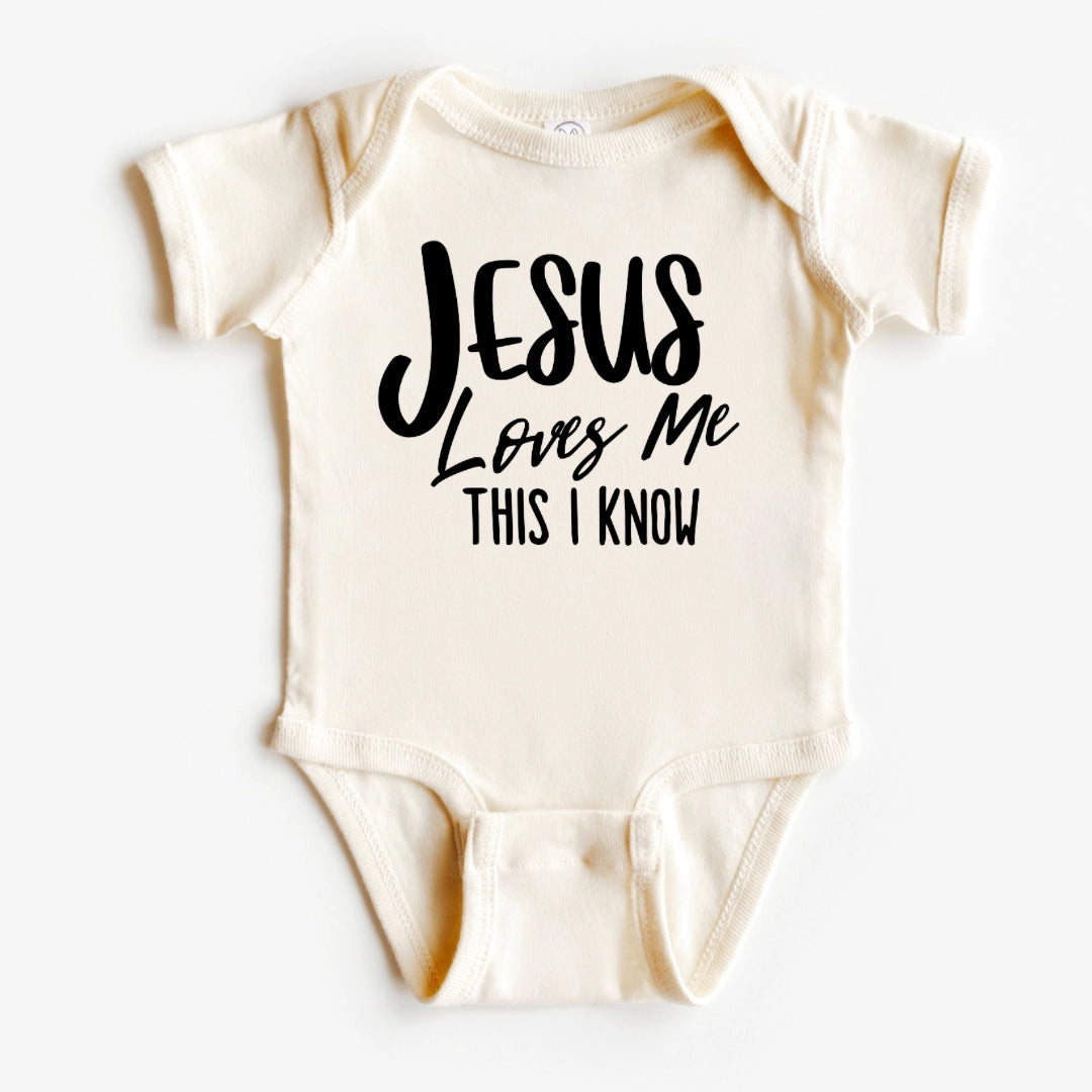Jesus Loves Me Baby Bodysuit