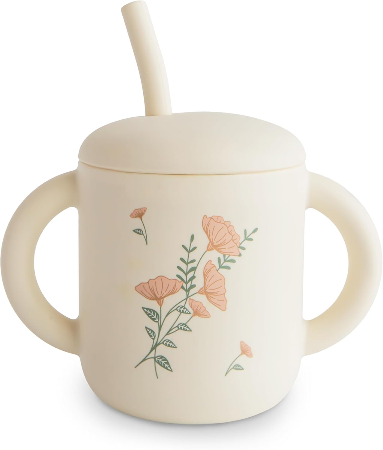 SILICONE TRAINING CUP + STRAW