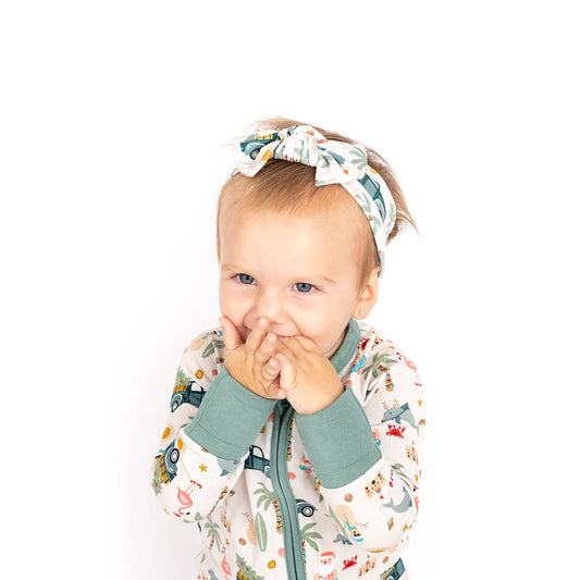 Coastal Christmas Bamboo Baby Headband