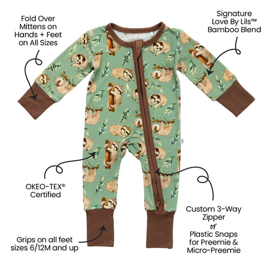 Bryce Bamboo Convertible Footie