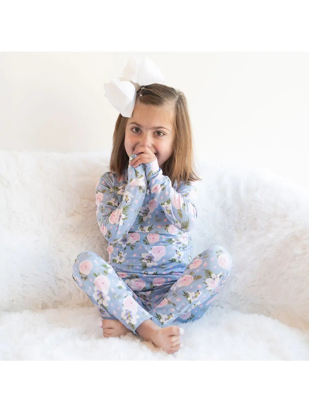 Lillian Floral Bamboo 2-Piece Long Sleeve Set
