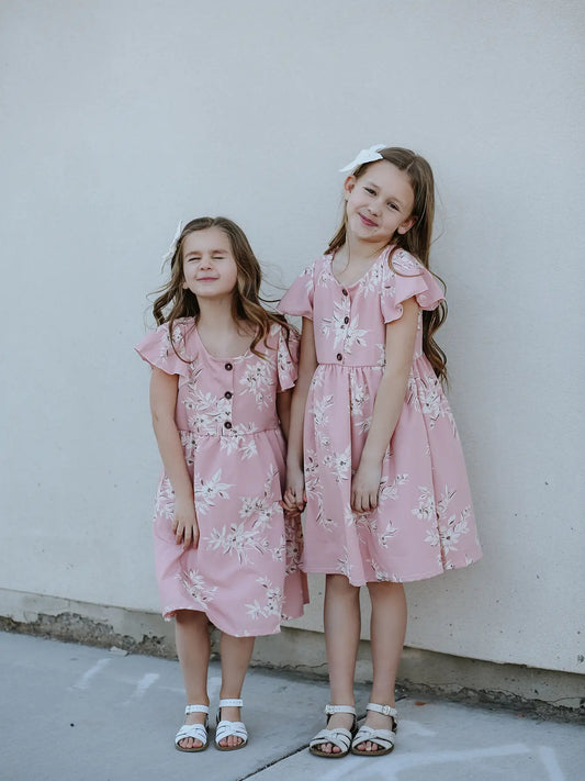 Mia Pink Floral Dress