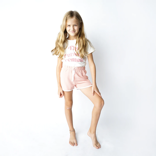 Pink Terry Track Shorts