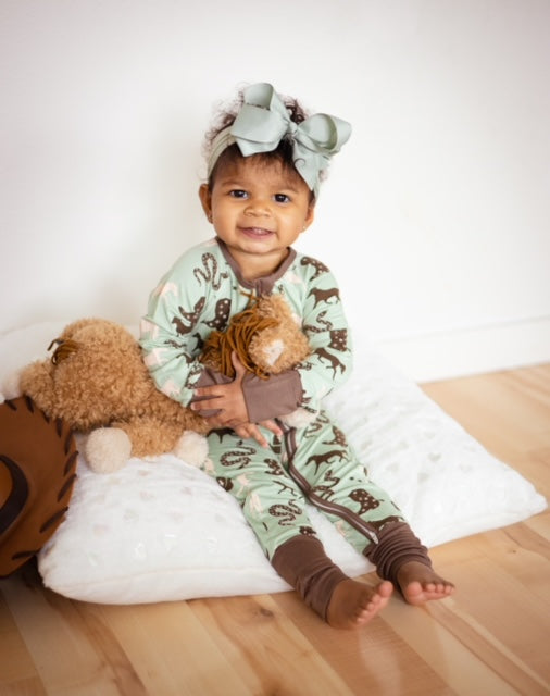 Giddyup! Bamboo Baby Convertible Footie Pajama