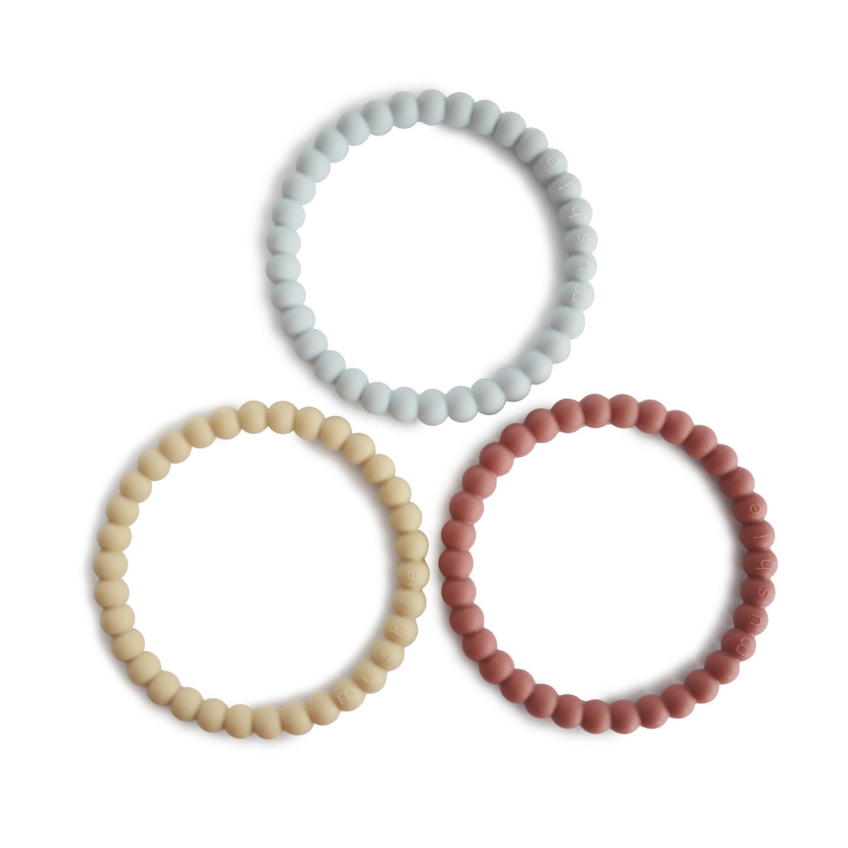 PEARL TEETHING BRACELET 3-PACK