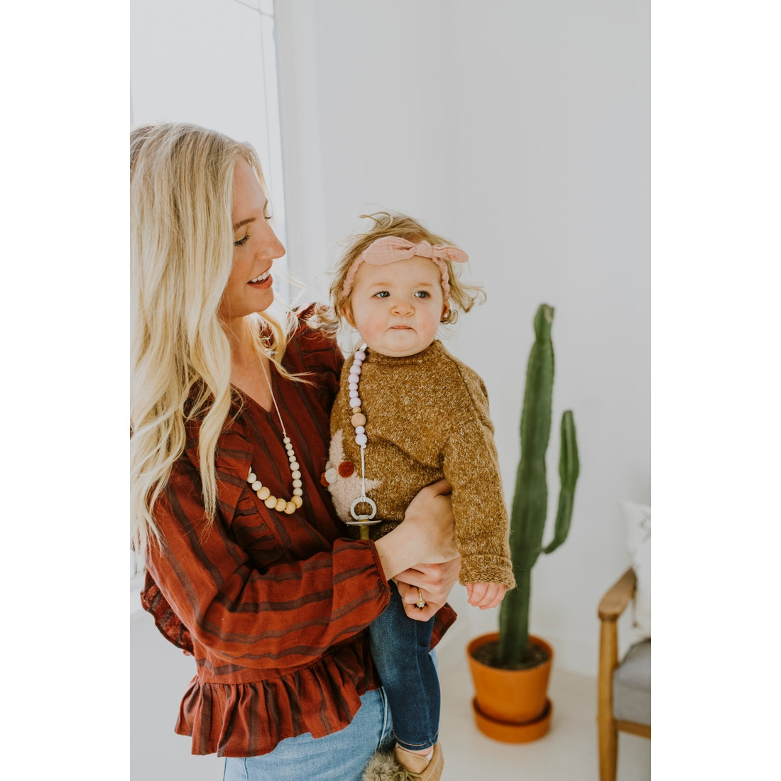 The Landon - Cream Teething Necklace