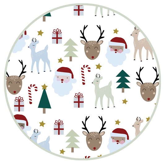 Santa and Friends Bamboo Convertible Sleeper Pajama Baby