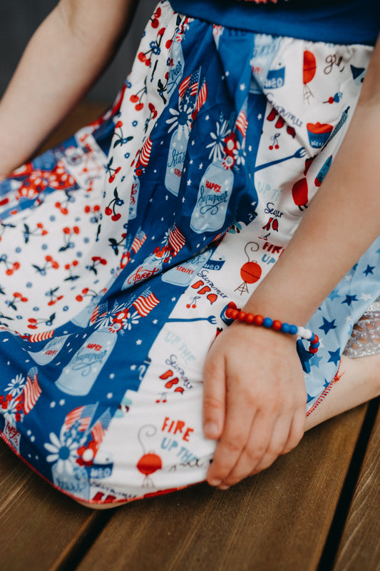 Girl Patchwork 4th of july Dresses
