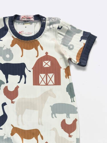 Donkey Farm Boy Romper