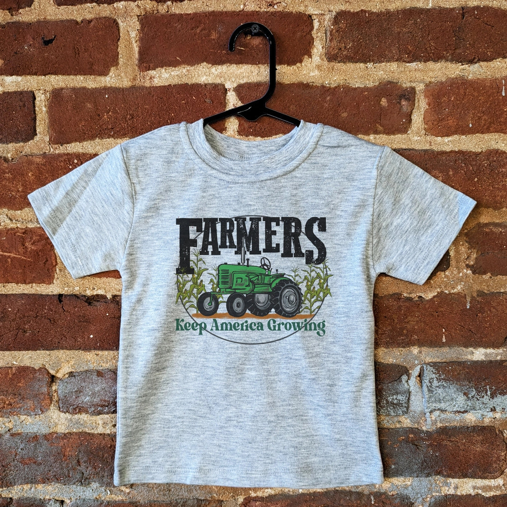 Farmers Growing America Green Tractor Onesie/tee