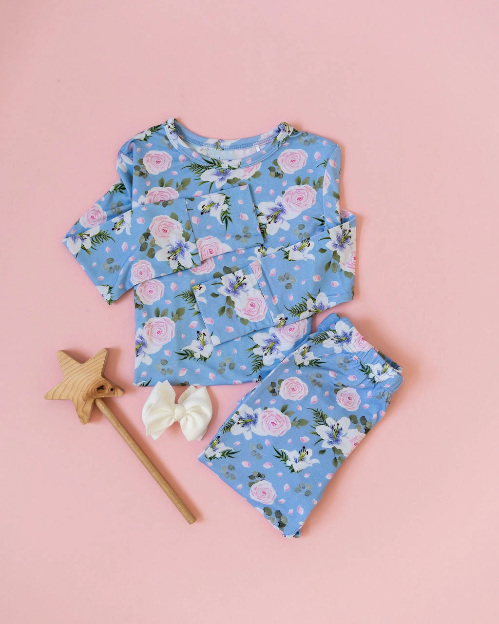 Lillian Floral Bamboo 2-Piece Long Sleeve Set