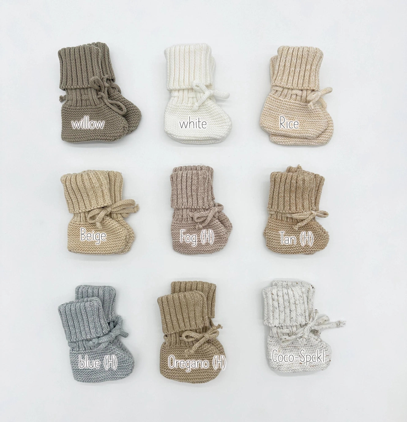 Garter Booties - Willow