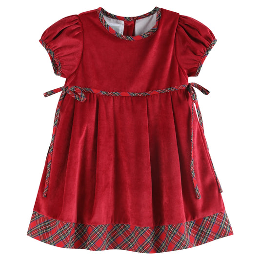 Red velvet Christmas dress