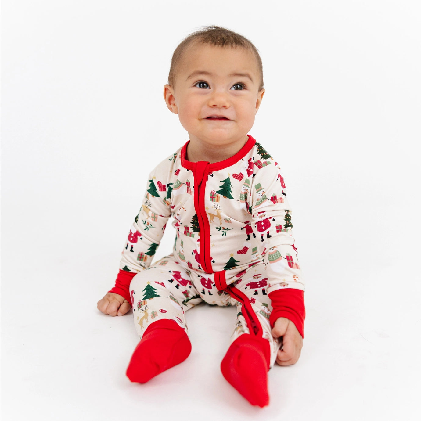 Cozy Christmas Bamboo Convertible Baby Pajama