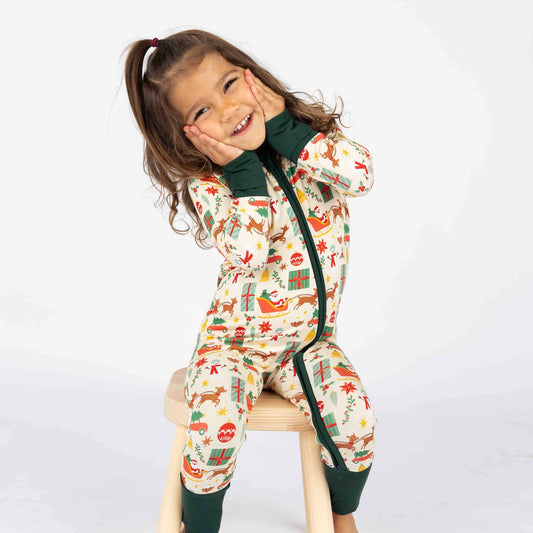 Baby Vintage Christmas PJs