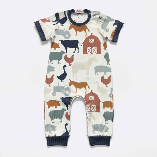 Donkey Farm Boy Romper