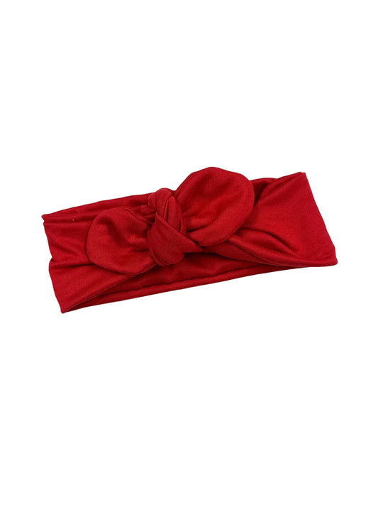 Knot Bow Baby+Toddler Headband - Red