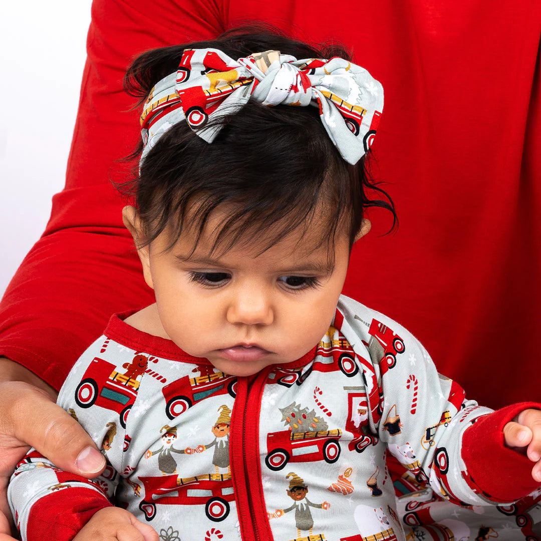 Christmas Train Bamboo Baby Headband