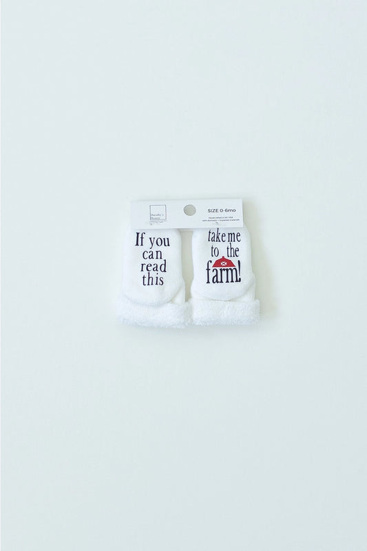 Take Me To the Farm Baby Socks