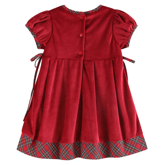 Red velvet Christmas dress