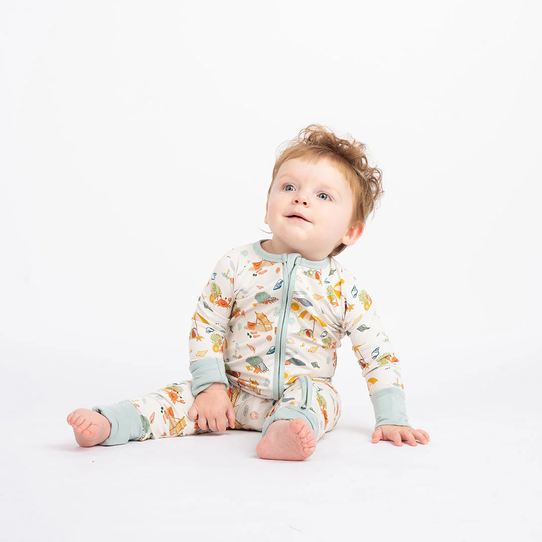 Beach Day Bamboo Convertible Baby Pajama