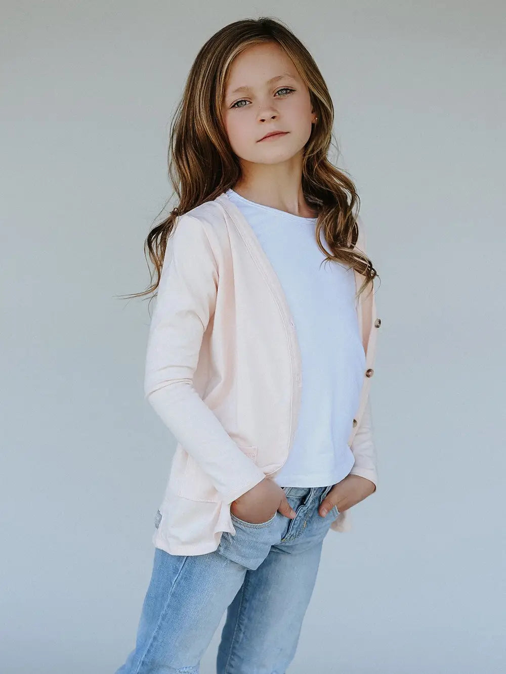Blush Cardigan Noelle Childrens Boutique