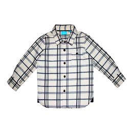 Flannel Buttondown Woven with Chest Pocket - Noelle Childrens Boutique