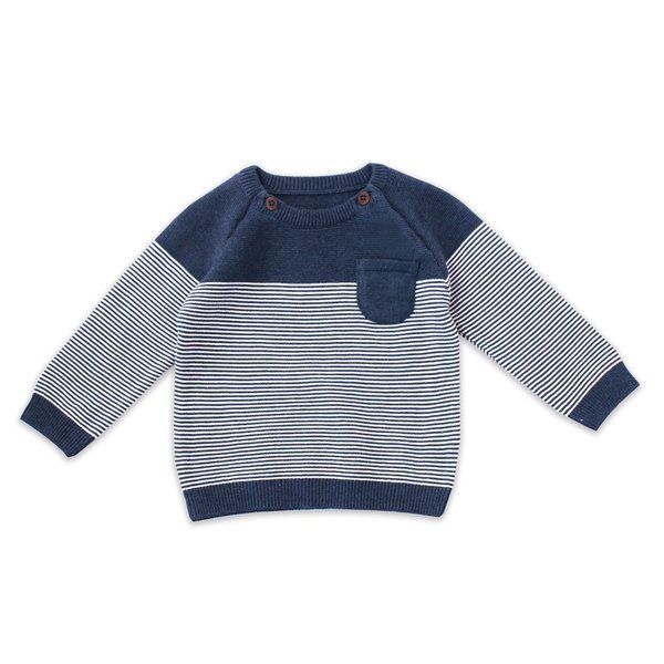 Milan Heather Knit Raglan Button Pullover - Noelle Childrens Boutique