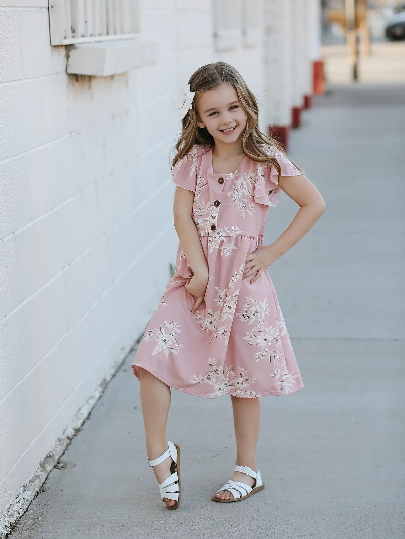 Mia Pink Floral Dress