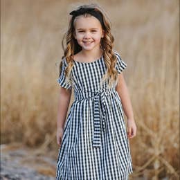 Clara Gingham Dress (6 Months-6 years) - Noelle Childrens Boutique