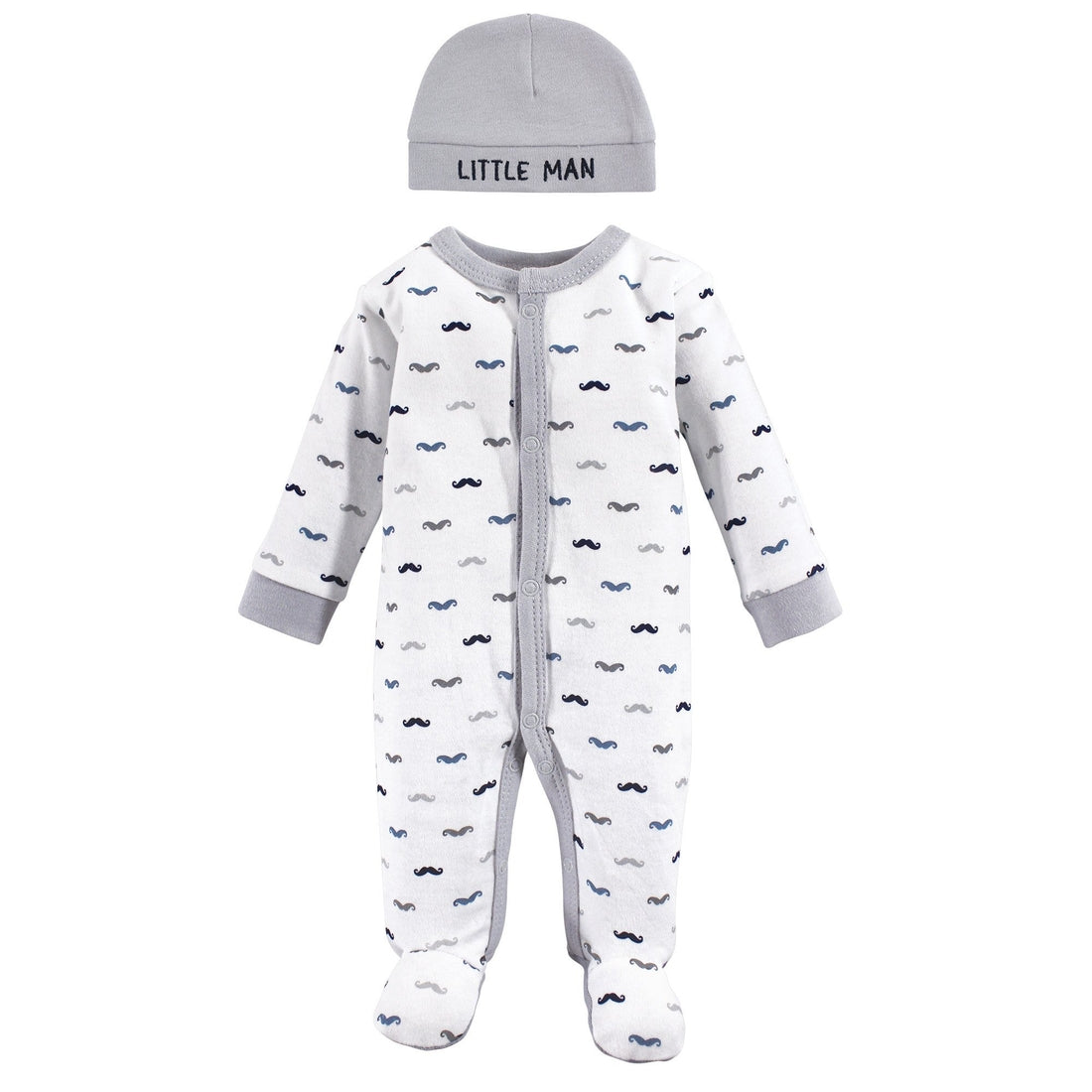 Luvable Friends Cotton Preemie Sleep and Play and Cap, Mu