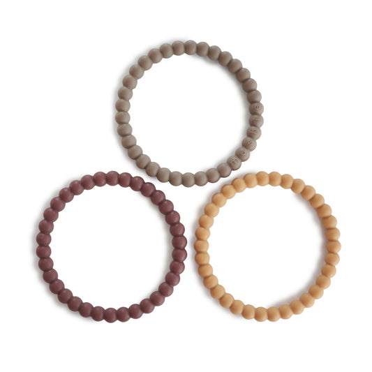 PEARL TEETHING BRACELET 3-PACK