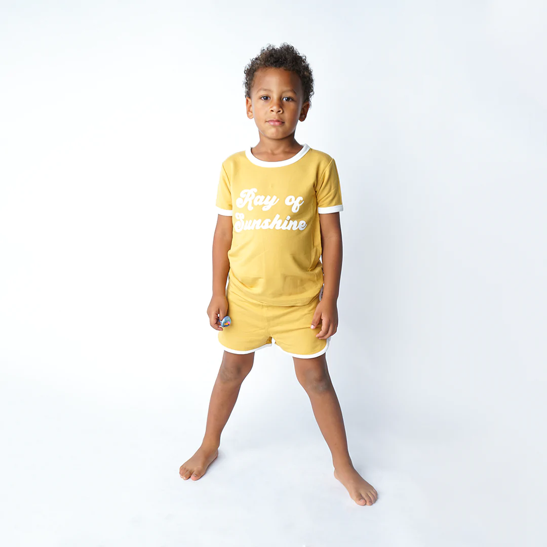 Ray of Sunshine Ringer Toddler T-Shirt