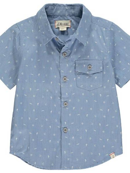 Sailor print Chambray