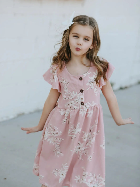 Mia Pink Floral Dress