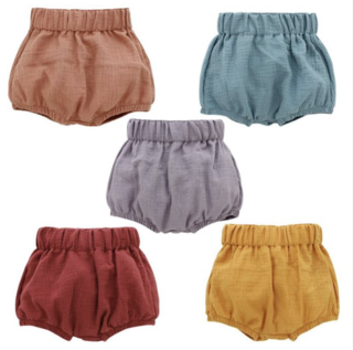 Dusty Blue Gauze Baby Bloomers